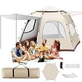 Barraca 4,5,6 Pessoas, Grande De Camping, Tenda De Acampamento Pop-up, Automática, Resistente à água, Portátil, Praia, Mochilão