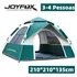 Barraca De Camping Joyfox Para 3-4 Pessoas Automática Com 2 Portas E 2 Janelas, Tenda De Acampamento Pop-up Instantânea Barraca De Cúpula