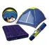 Barraca Iglu Camping 4 Pessoas + Colchão De Ar Casal Mor Cor Barraca Azul / Colchão Azul