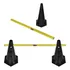 Barreiras De Salto Com Cone   50cm   3 Unidades Muvin