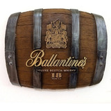 Barril Horizontal Decorativo Ballantines Whisky