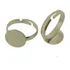Base Anel Colagem Níquel (regulável) 4x12 Mm (50 Peças) Mt60