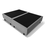 Base Box Cama Casal Dobrável 138x188 Cor Cinza Resistente