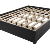 Base Cama Box Casal Imperatriz Com Pés Preto Viero