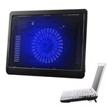 Base Com Suporte Vertical Cooler Led Para Notebook Positivo