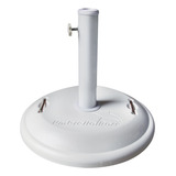 Base Concreto Para Guarda Sol Redonda 22kg Branca Mor