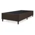 Base De Cama Box Marrom Luxo Reforçado Solteiro Suede Veludo Resistente 188x88cm Megalarstore