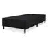 Base De Cama Box Preto Reforçado Solteiro Suede Veludo Resistente 188x88cm Mega Lar