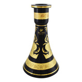Base De Vidro Bless Hookah Tower Paris Grande   Preto