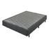 Base Para Cama Box 138x37 Linho Grafite Ecoflex Cinza