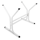 Base Para Mesa De Jantar Ravena P Tampo Vidro Pedra Madeira Cor Branca