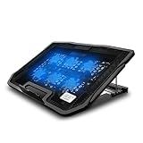 Base Para Notebook Base Suporte Notebook Com Cooler 6 Ventilador Refrigerador Led Almofada De Resfriamento Para Laptop