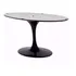 Base Pé   Contra Tampo P Mesa Saarinen Jantar Oval 180x100cm
