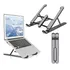 Base Suporte Ergonômico Para Notebook Tablet Dobrável Cor Cinza