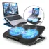 Base Suporte Notebook Cooler Ajustável Ventilação Dupla Luz