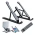 Base Suporte Notebook Ergonômico Regulável Dobrável Cor Preto