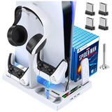 Base Suporte Refrigeração Oivo Ps5 Com Estação De Carregador
