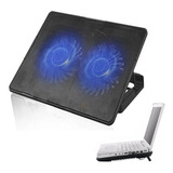 Base Suporte Vertical Cooler Duplo Led Para Notebook Acer