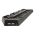 Base Vertical Cooler Ps4 Slim Carregador Duplo   Hub E Usb Cor Preto