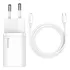 Baseus Carregador De Parede Turbo 20w Tipo c   Cabo iPhone