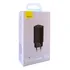 Baseus Fonte Carregador Turbo 65w Gan Lite Preto Usb Tipo C