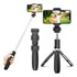 Bastão Pau De Selfie Tripé 70cm Sem Fio Bluetooth Para Video Foto Controle Remoto Suporte Monopé Retrátil Compatível Com Todos Celulares