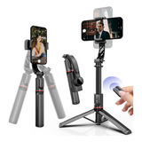 Bastão Pau Selfie Gimbal Estabilizador Suporte Celular Tripé Com Luz De Led Controle Bluetooth Rastreamento Facial