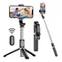 Bastão Tripé Mini 360º Win Castle Pau De Selfie Bluetooth 3 Em 1 Suporte Para Celular Cor Preto