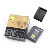 Bat-eria Nikon En-el12 S9900 + Carregador Org Importado Nfe