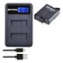 Bat_eria Para Gopro Hero 5 6 7 8 + Carregador Duplo Usb Led