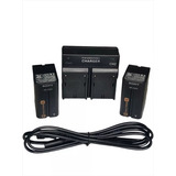 Bat-eria Sony Np-f970 Kit 2+1 Caregador Duplo C/ Nota Fiscal