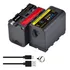 Bat P/ Sony F970 F960 F750 F770 Tipo-c Powerbank Usb 6400mah