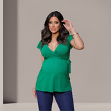 Bata Blusa Amamentar Gestante