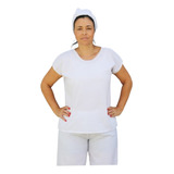 Bata Camisu Feminino E Pano Cabeça Roupa Umbanda Camdonblé