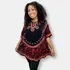 Bata Estilo Poncho Indiana Bordado E Tie Dye Batik Plus Size