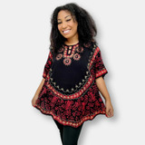 Bata Estilo Poncho Indiana