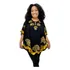 Bata Estilo Poncho Indiana Bordado E Tie Dye Batik Plus Size