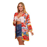 Bata Indiana Feminina Túnica Chemise Boho Mandala Geométrica