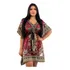 Bata Indiana Kaftan Feminina Longuete Saída De Praia Maya