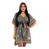 Bata Indiana Kaftan Feminina Longuete Saída De Praia Maya