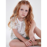 Bata Infantil Verao Floral