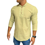 Bata Masculina Manga Longa