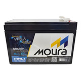 Bateria 12v 7ah Moura Original Alarme nobreak cerca Eletrica