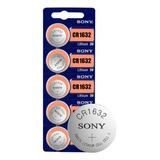Bateria 3v Cr1632 Sony murata Micro Botão Cartela C 5 Un