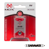 Bateria 9v Mox Recarregavel