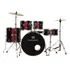 Bateria Acústica Dmt222 Michael Trinity Wine Red Com Banco Bumbo 22 Polegadas