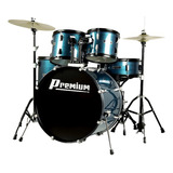 Bateria Acústica Premium Dx722 Bl Azul 22 Completa Cor Bumbo 22 Azul