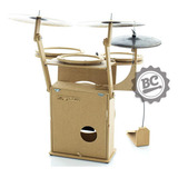 Bateria Compacta Percubo Fast Pop Mdf Cru Natural Compacta