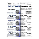 Bateria De Alarme Positron Cr2032 Cartela C 5 Unidades 