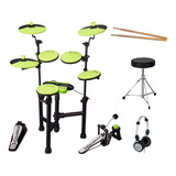 Bateria Eletrônica Carlsbro Csd130 Odery   Banco   Fone Cor Verde